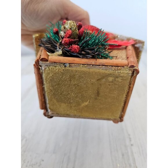 Martha Stewart birdhouse glitter Cardinal ornament Xmas tree unique large - Picture 7 of 7